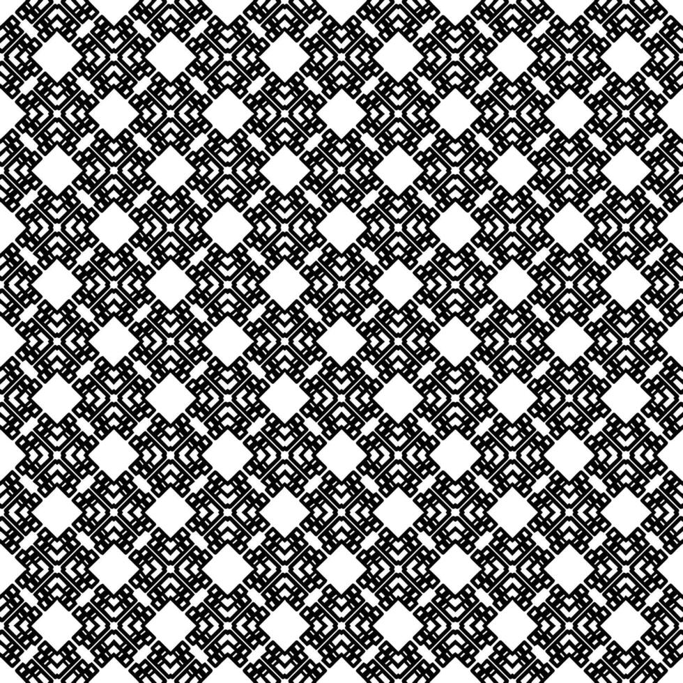 motif abstrait sans couture noir et blanc. arrière-plan et toile de fond. conception ornementale en niveaux de gris. vecteur