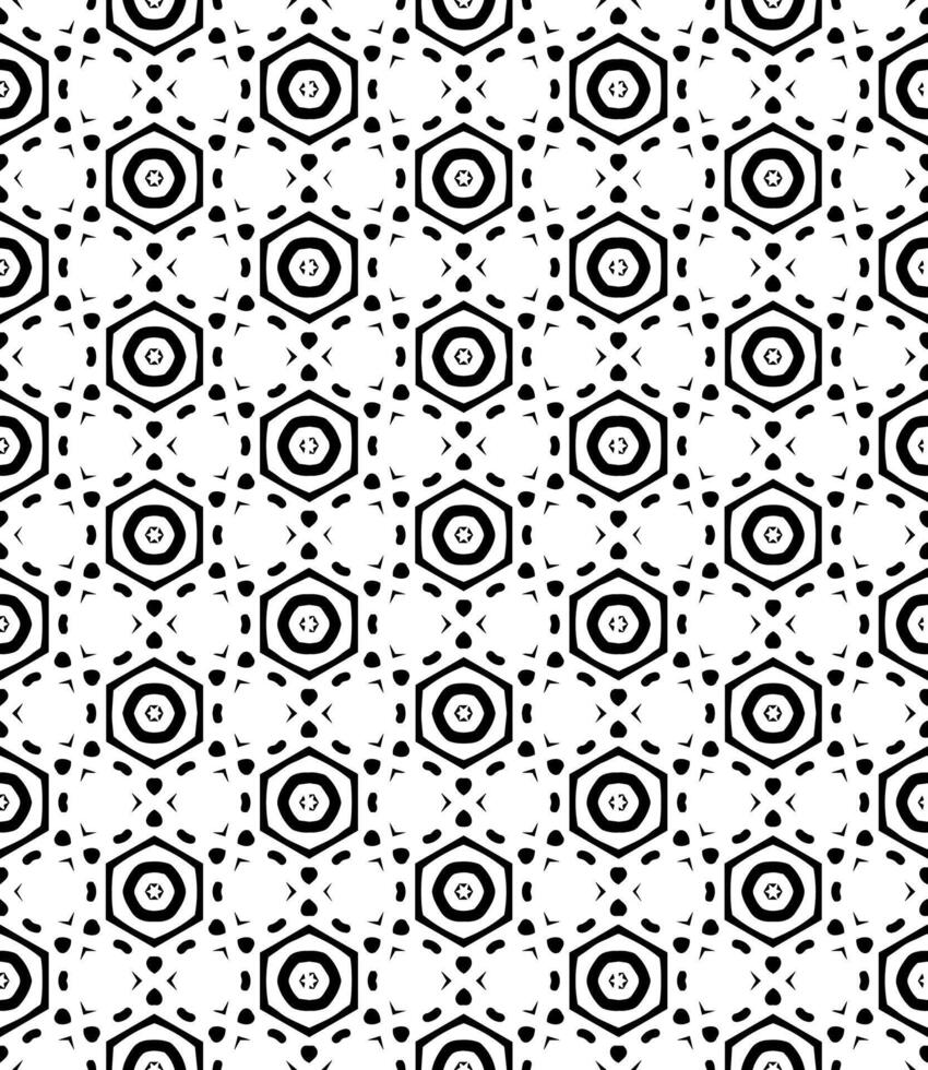 motif abstrait sans couture noir et blanc. arrière-plan et toile de fond. conception ornementale en niveaux de gris. vecteur