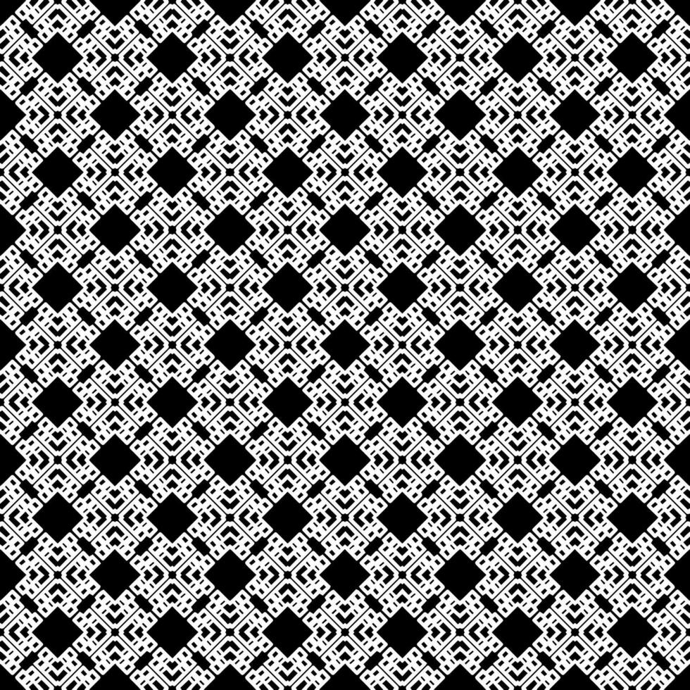 motif abstrait sans couture noir et blanc. arrière-plan et toile de fond. conception ornementale en niveaux de gris. vecteur