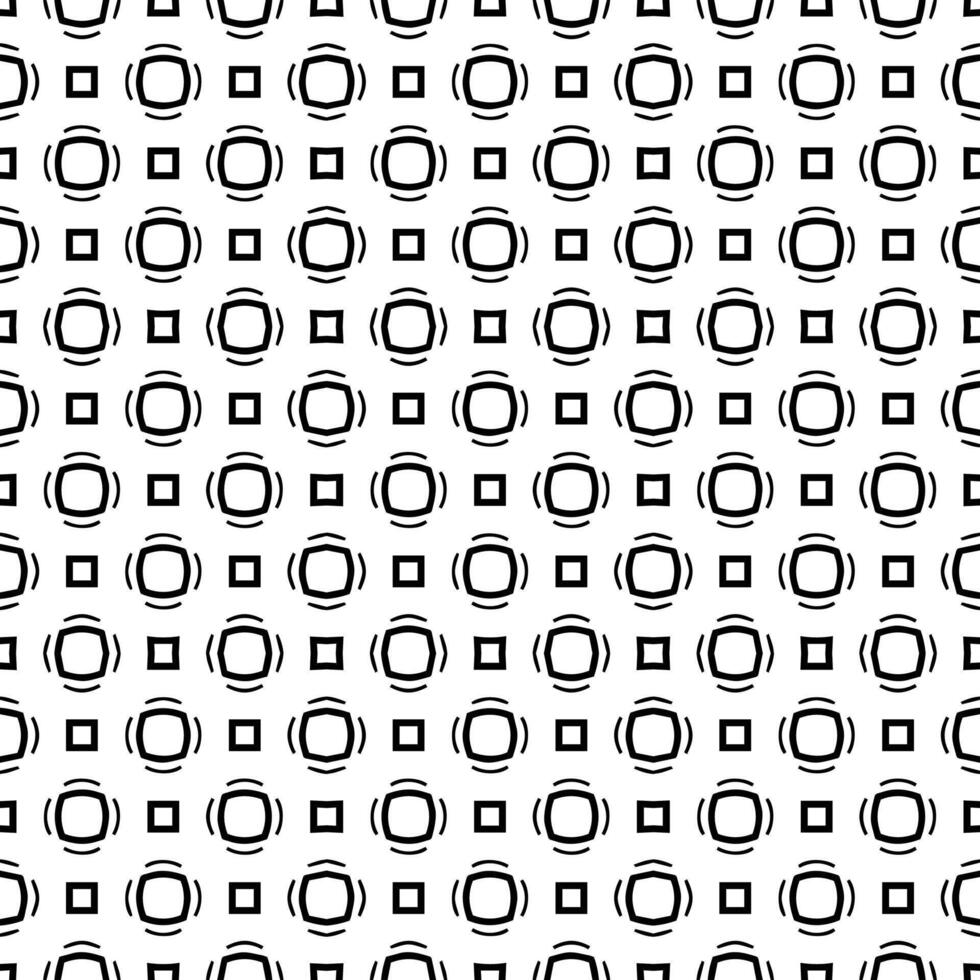 motif abstrait sans couture noir et blanc. arrière-plan et toile de fond. conception ornementale en niveaux de gris. vecteur