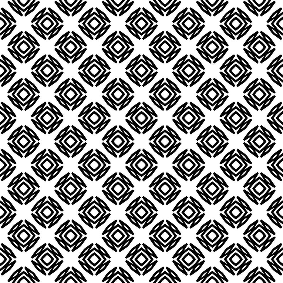 motif abstrait sans couture noir et blanc. arrière-plan et toile de fond. conception ornementale en niveaux de gris. vecteur