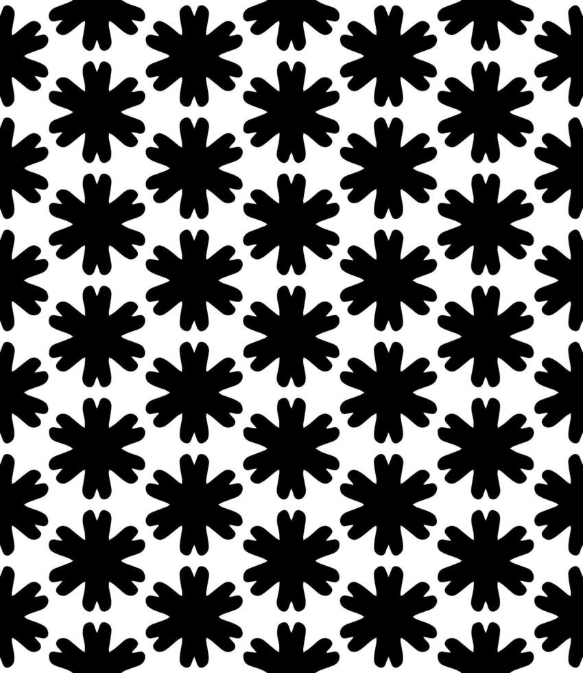 motif abstrait sans couture noir et blanc. arrière-plan et toile de fond. conception ornementale en niveaux de gris. vecteur