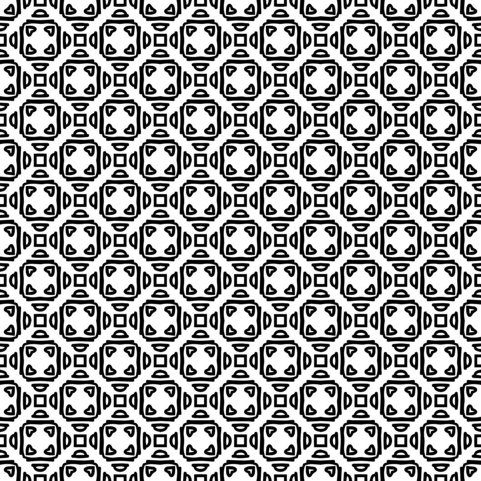 motif abstrait sans couture noir et blanc. arrière-plan et toile de fond. conception ornementale en niveaux de gris. vecteur