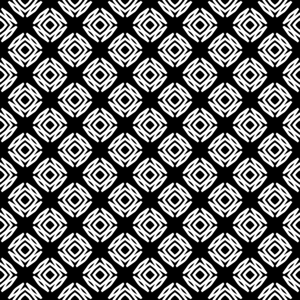 motif abstrait sans couture noir et blanc. arrière-plan et toile de fond. conception ornementale en niveaux de gris. vecteur