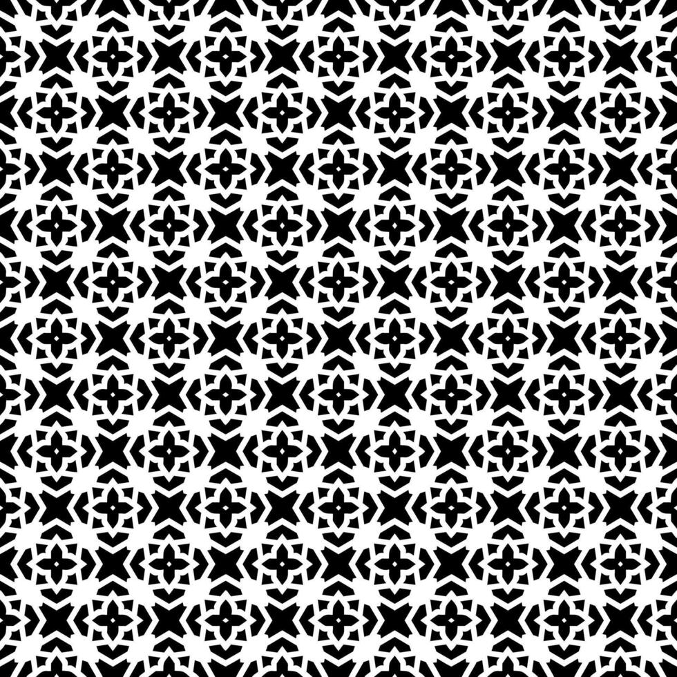 motif abstrait sans couture noir et blanc. arrière-plan et toile de fond. conception ornementale en niveaux de gris. vecteur