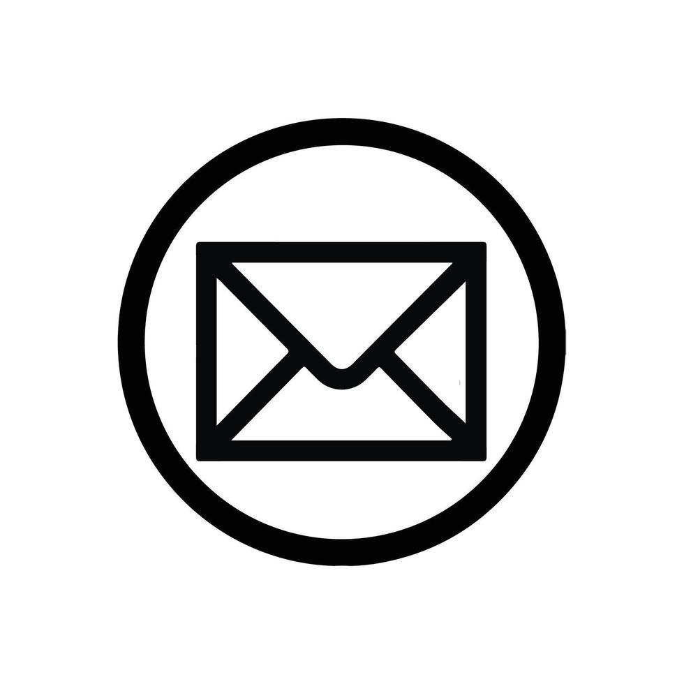 e-mail enveloppe icône illustration vectorielle vecteur