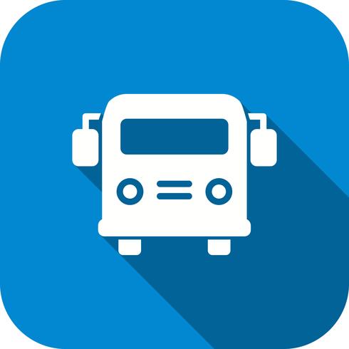 Icône d&#39;autobus scolaire de vecteur