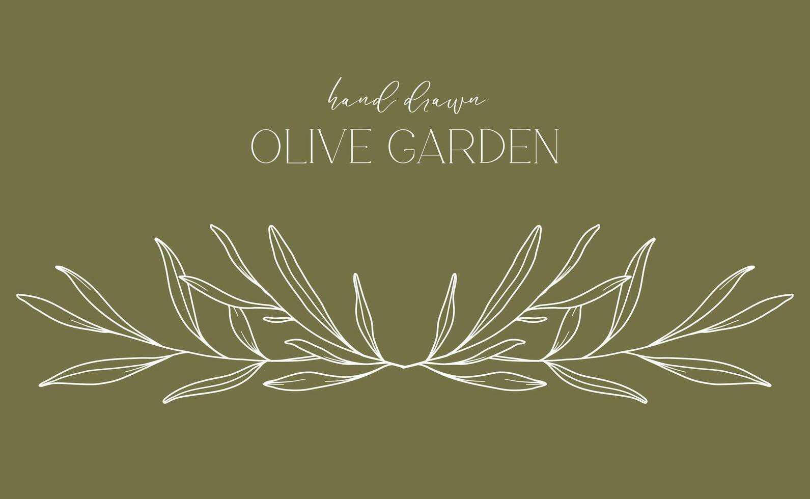 Olives ligne dessin. noir et blanc olive Cadre. olive couronne isolé. floral ligne art. bien ligne olive illustration. noir et blanc olive branches. main tiré olive. mariage invitation verdure vecteur