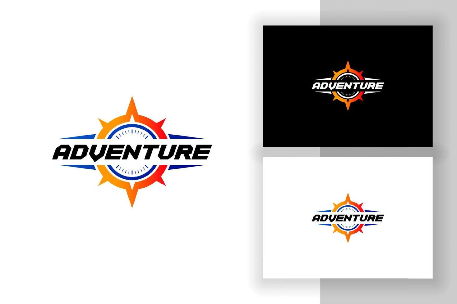 aventure logo design boussole icône symbole vecteur