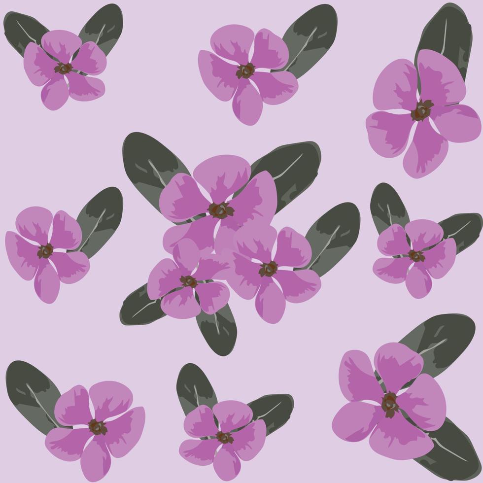 fleurs violettes pour le fond vecteur