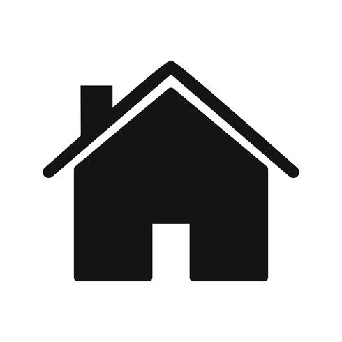 Illustration vectorielle de maison icône vecteur