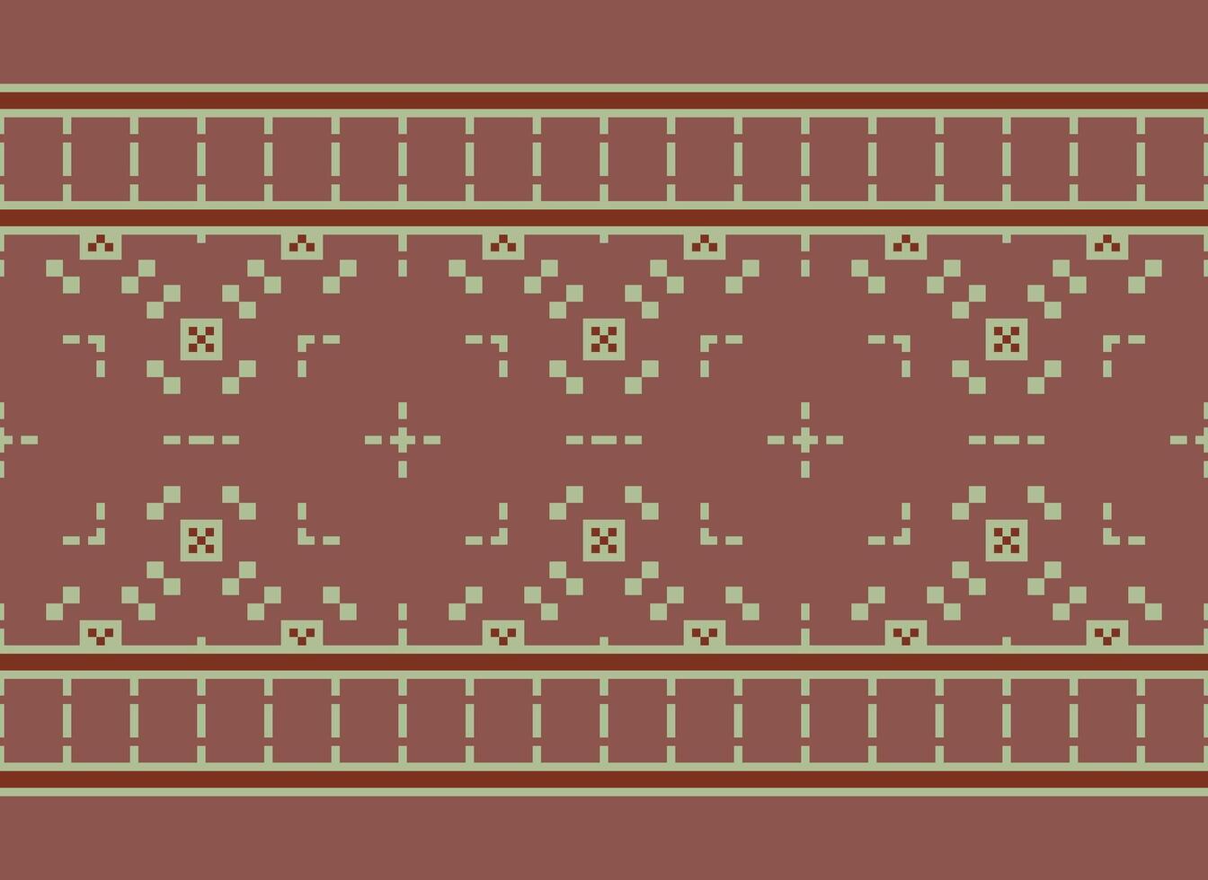 pixel ethnique modèle vecteur Contexte. sans couture modèle traditionnel, conception pour arrière-plan, fond d'écran, batique, tissu, tapis, vêtements, emballage, et textile.ethnique modèle vecteur illustration.