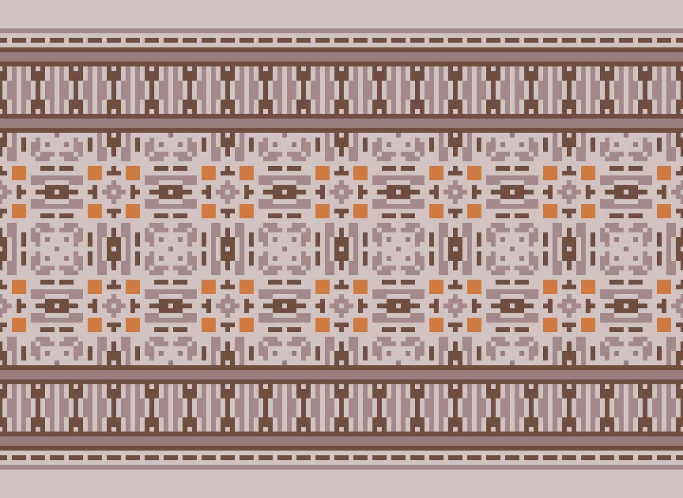 une floral pixel art modèle sur gris arrière-plan.géométrique ethnique Oriental broderie vecteur illustration. pixel style, abstrait arrière-plan, traverser point.design pour texture, tissu, chiffon, foulard, impression