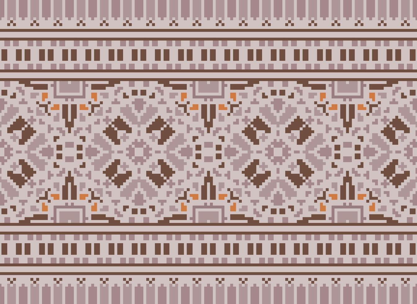 pixel ethnique modèle vecteur Contexte. sans couture modèle traditionnel, conception pour arrière-plan, fond d'écran, batique, tissu, tapis, vêtements, emballage, et textile.ethnique modèle vecteur illustration.