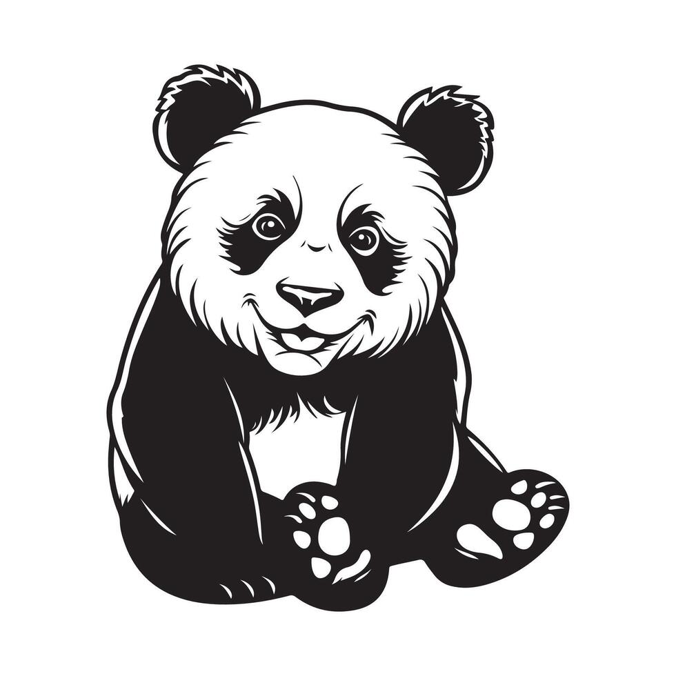 Panda image vecteur, conception, art, Icônes, et graphique vecteur