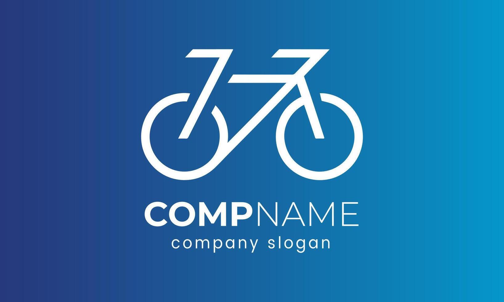 ai généré vélo logo vecteur icône modèle conception