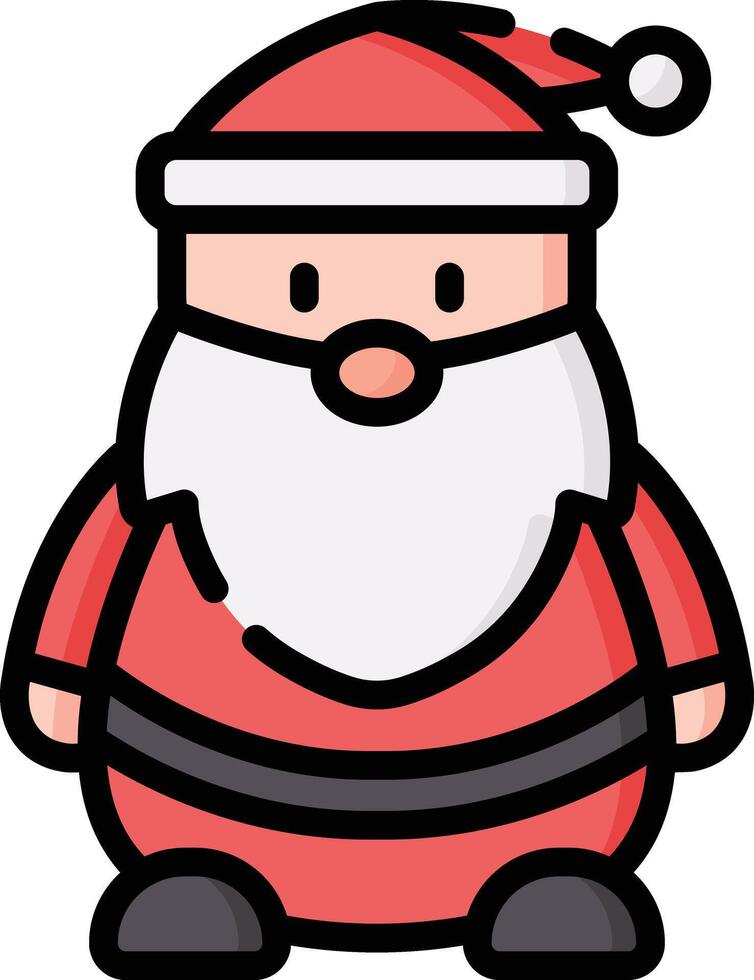 Père Noël claus dessin animé illustration vecteur