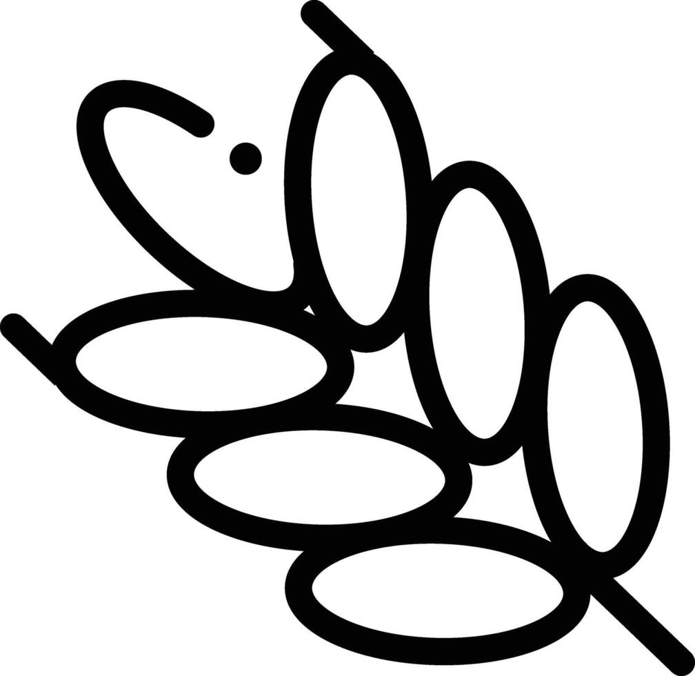 une noir et blanc illustration de une feuille avec une Célibataire feuille vecteur