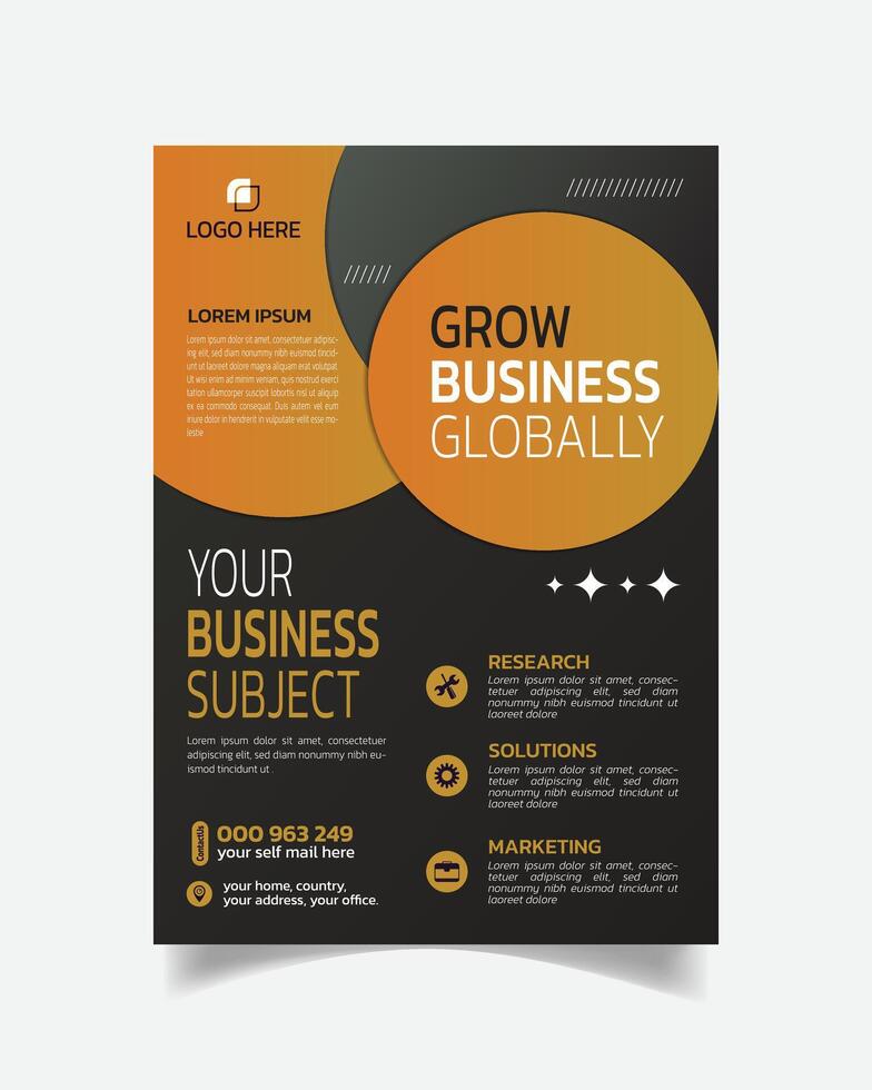 entreprise luxe affaires prospectus ou tendance affaires brochure magnifique affiche conception a4 vecteur