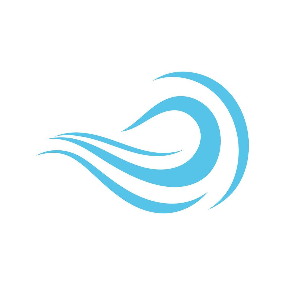 vague logo. graphique symboles de océan ou écoulement mer l'eau stylisé pour affaires identité vecteur. illustration l'eau vague logo pour affaires emblème entreprise vecteur