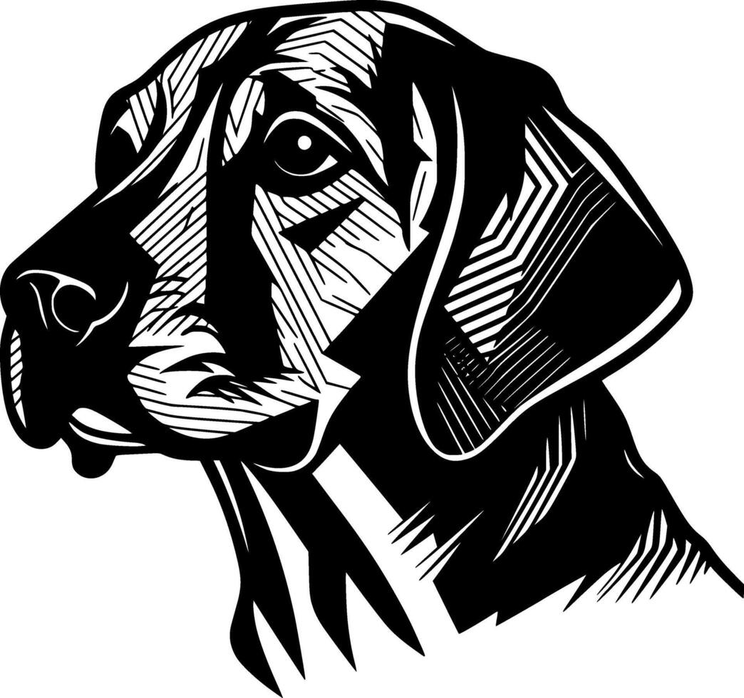 beagle, minimaliste et Facile silhouette - vecteur illustration