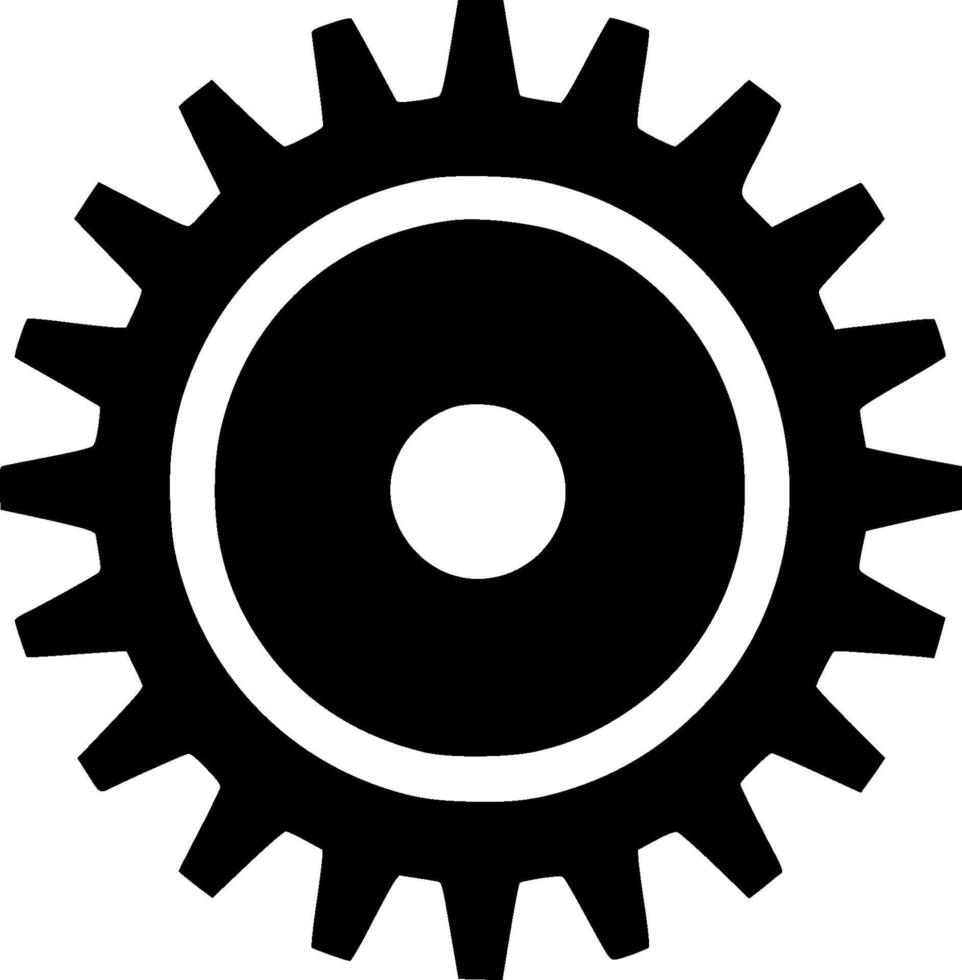 équipement - noir et blanc isolé icône - vecteur illustration