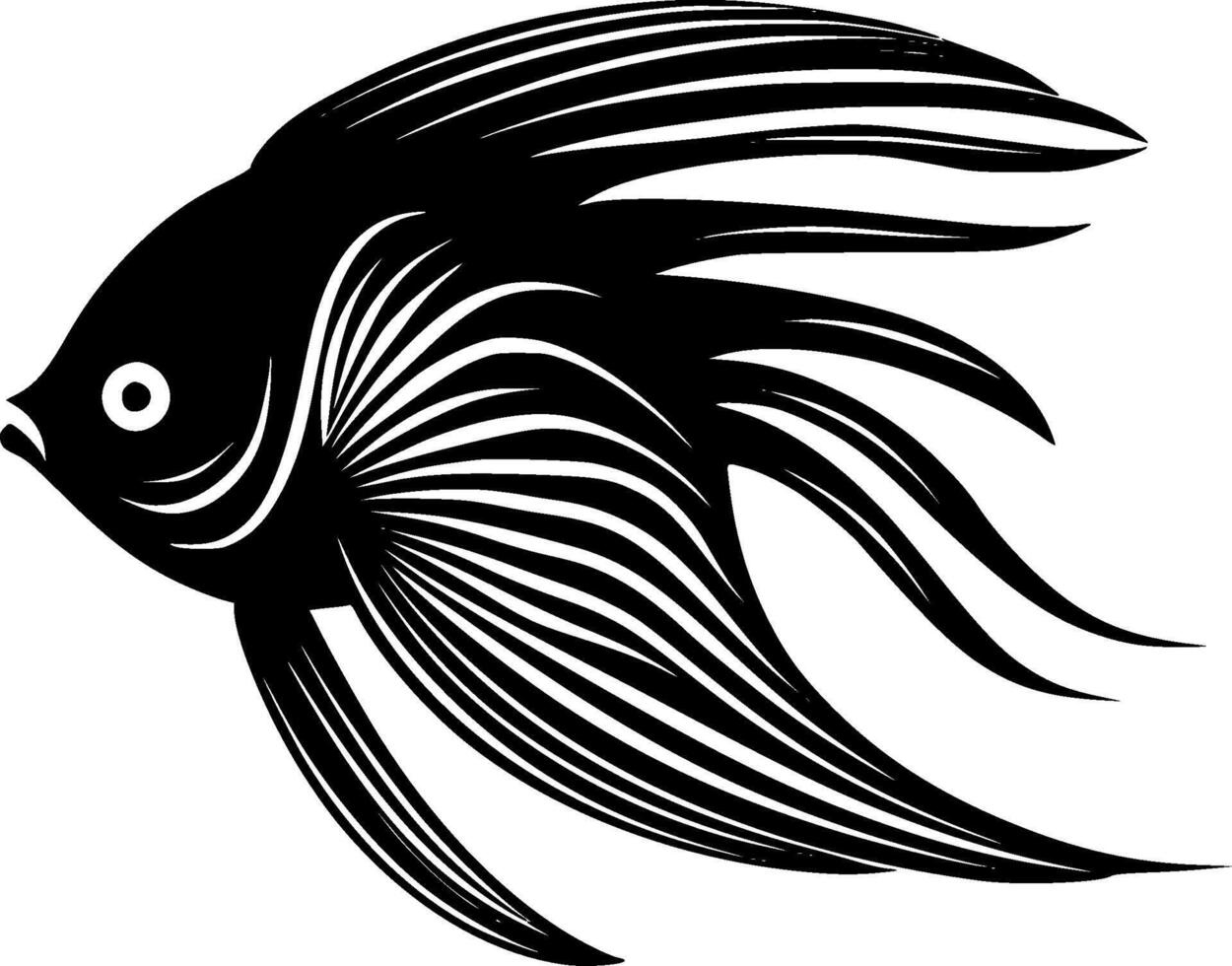 poisson ange - haute qualité vecteur logo - vecteur illustration idéal pour T-shirt graphique