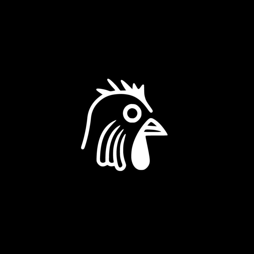 poulet, minimaliste et Facile silhouette - vecteur illustration