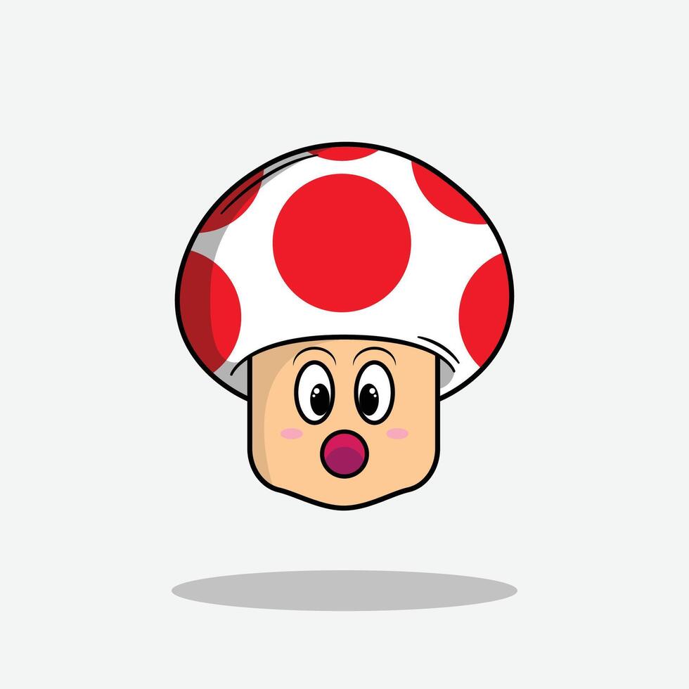 champignon Jeu ami emoji vecteur