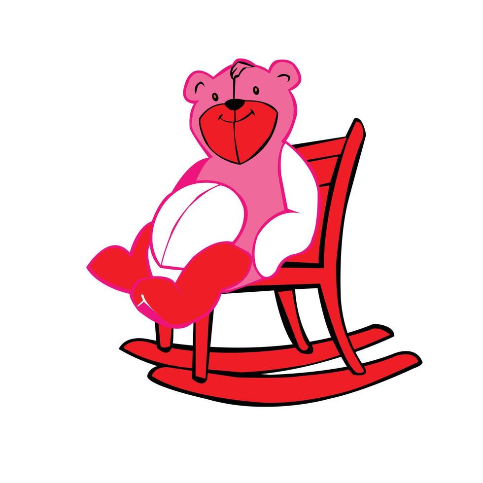 nounours ours.teddy ours jouet icône dessin animé isolé vecteur illustration graphique conception.teddy ours une vecteur illustration de une mignonne dessin animé nounours ours agitant main.