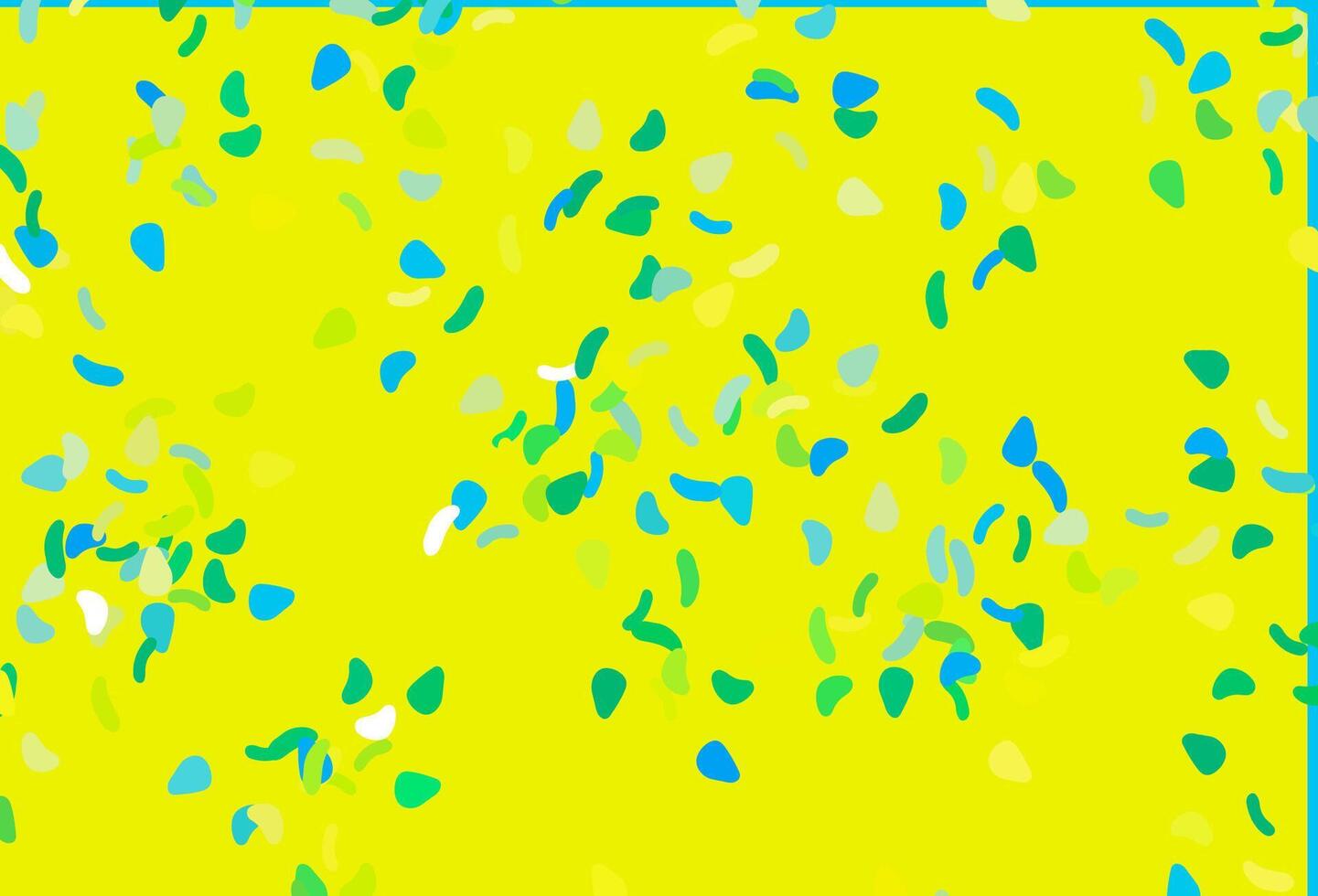 texture vectorielle bleu clair et jaune avec des formes aléatoires. vecteur