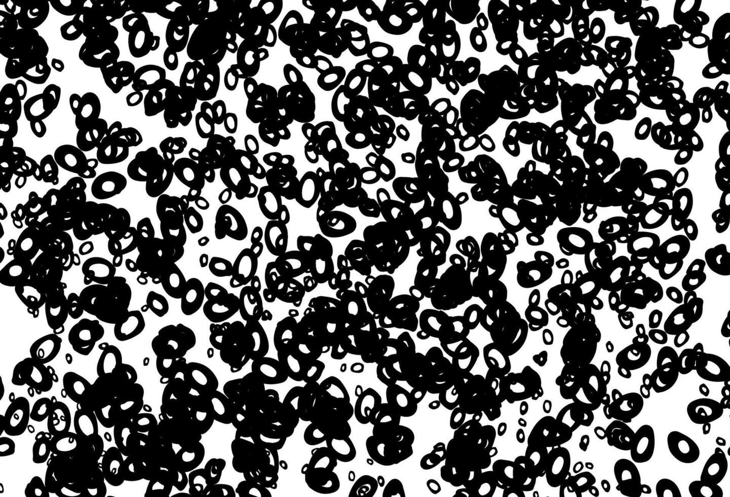 disposition vectorielle en noir et blanc avec des formes de cercle. vecteur