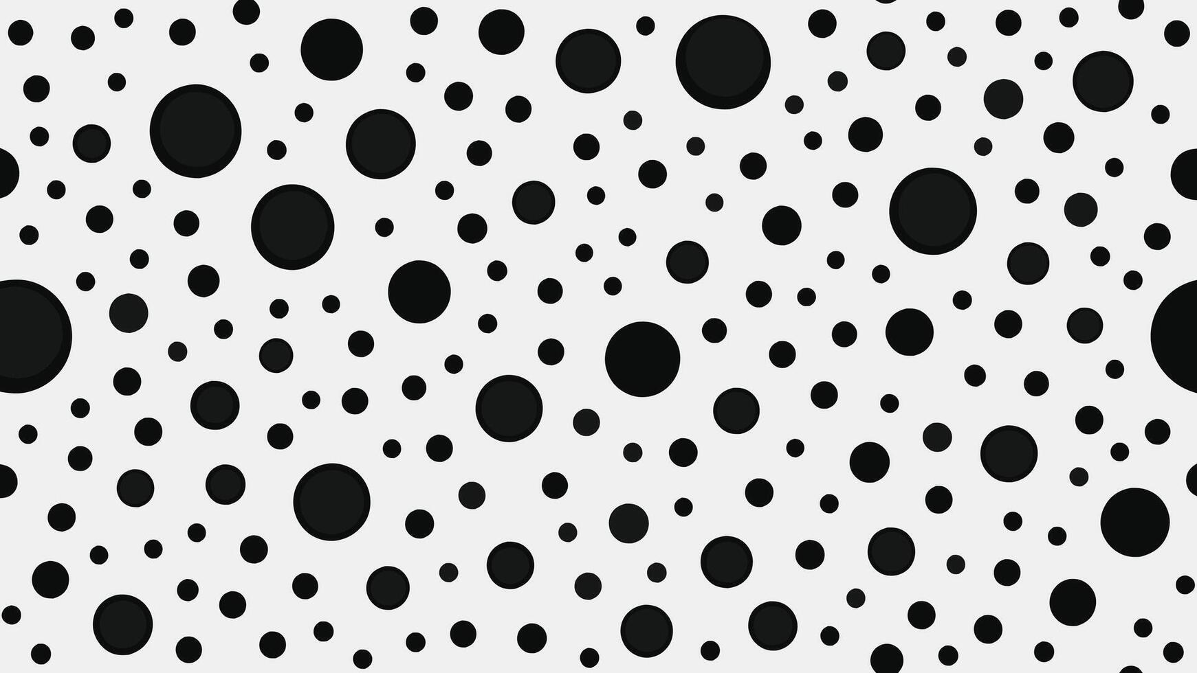 une noir et blanc polka point modèle vecteur
