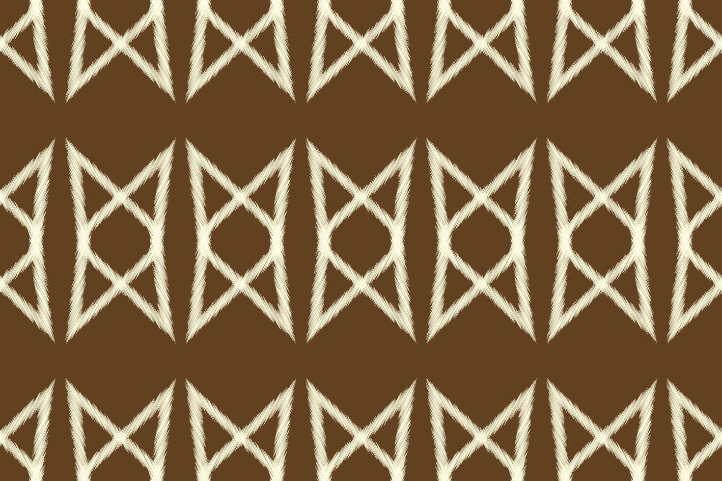 traditionnel ethnique ikat motif en tissu modèle Contexte géométrique .africain ikat broderie ethnique Oriental modèle marron Contexte fond d'écran. résumé, vecteur, illustration.texture, cadre, décoration. vecteur