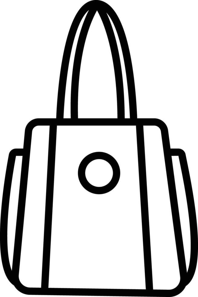 vanité sac contour vecteur illustration