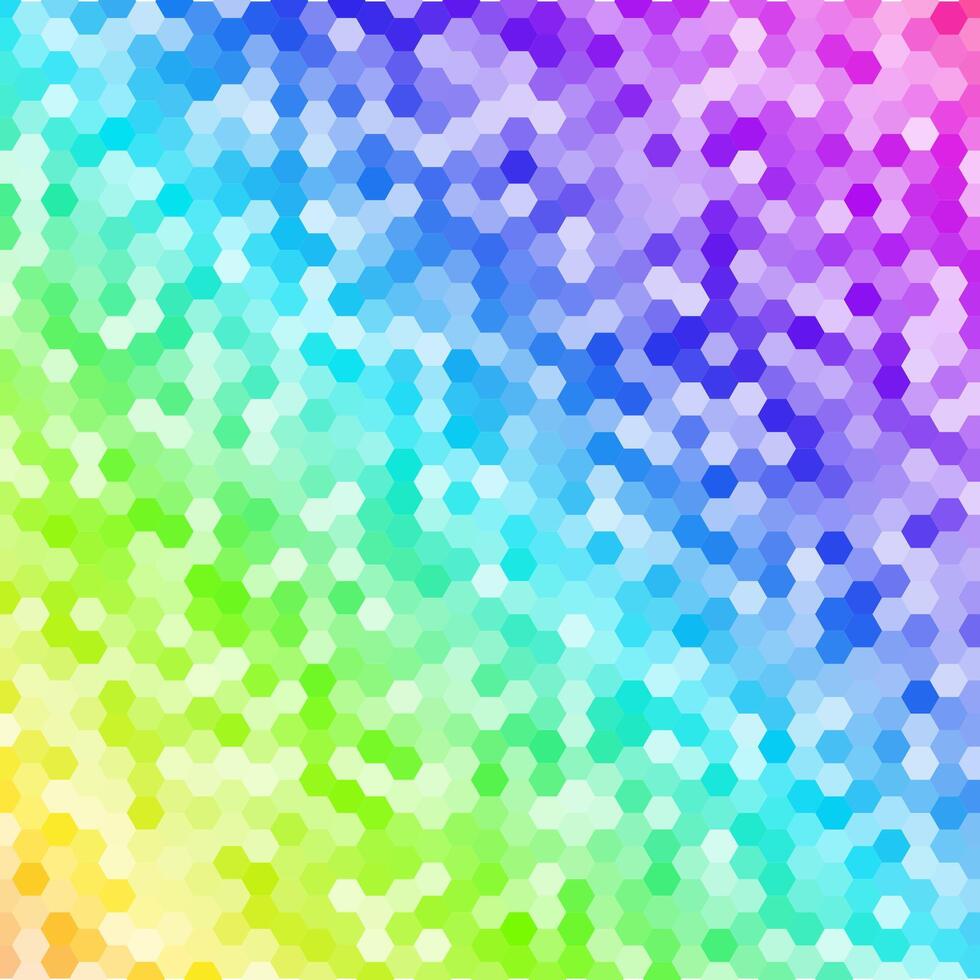 coloré hexagonal modèle sur blanc Contexte vecteur