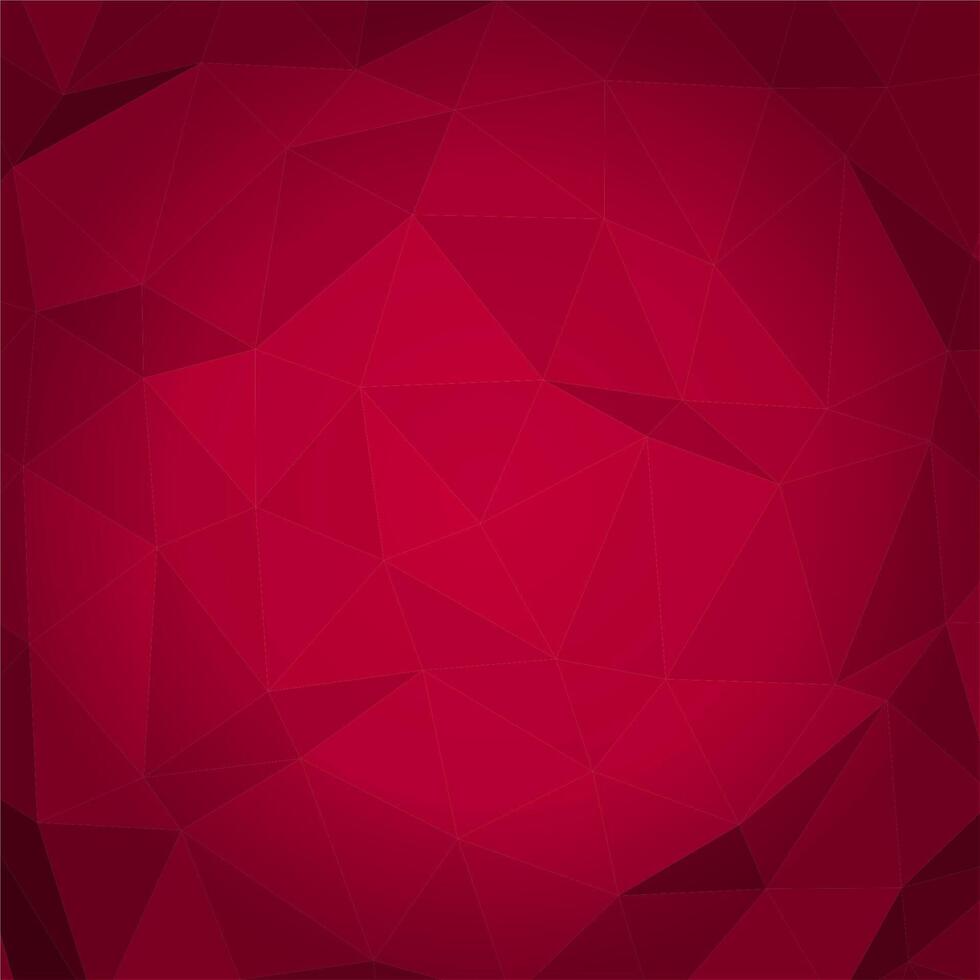 rouge polygonal mosaïque Contexte vecteur