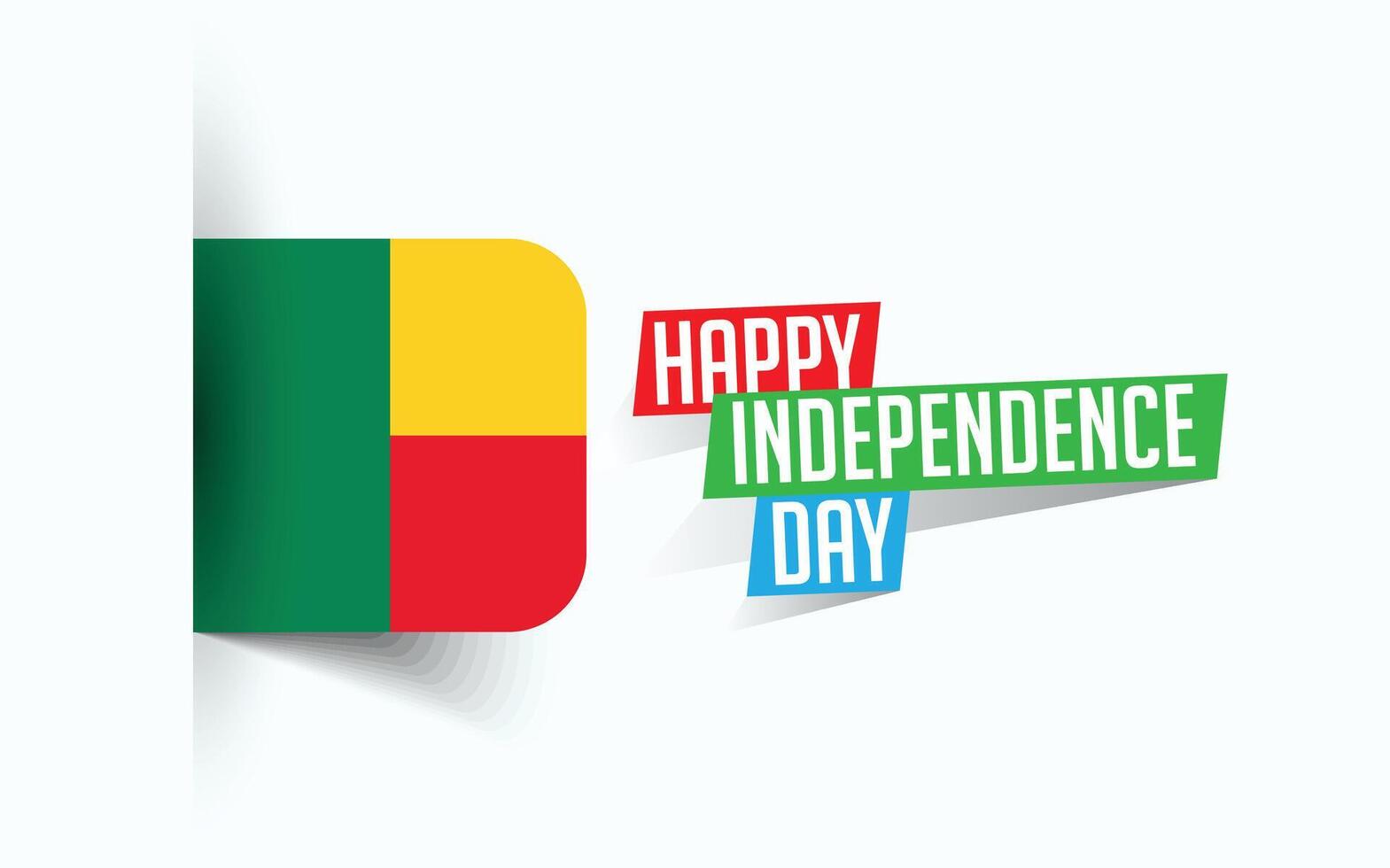 content indépendance journée de Bénin vecteur illustration, nationale journée affiche, salutation modèle conception, eps la source fichier