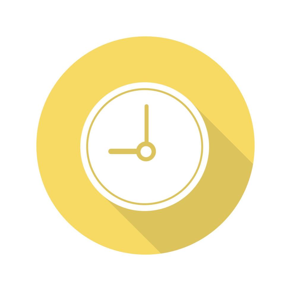 icône de glyphe grandissime horloge design plat. temps. illustration vectorielle vecteur