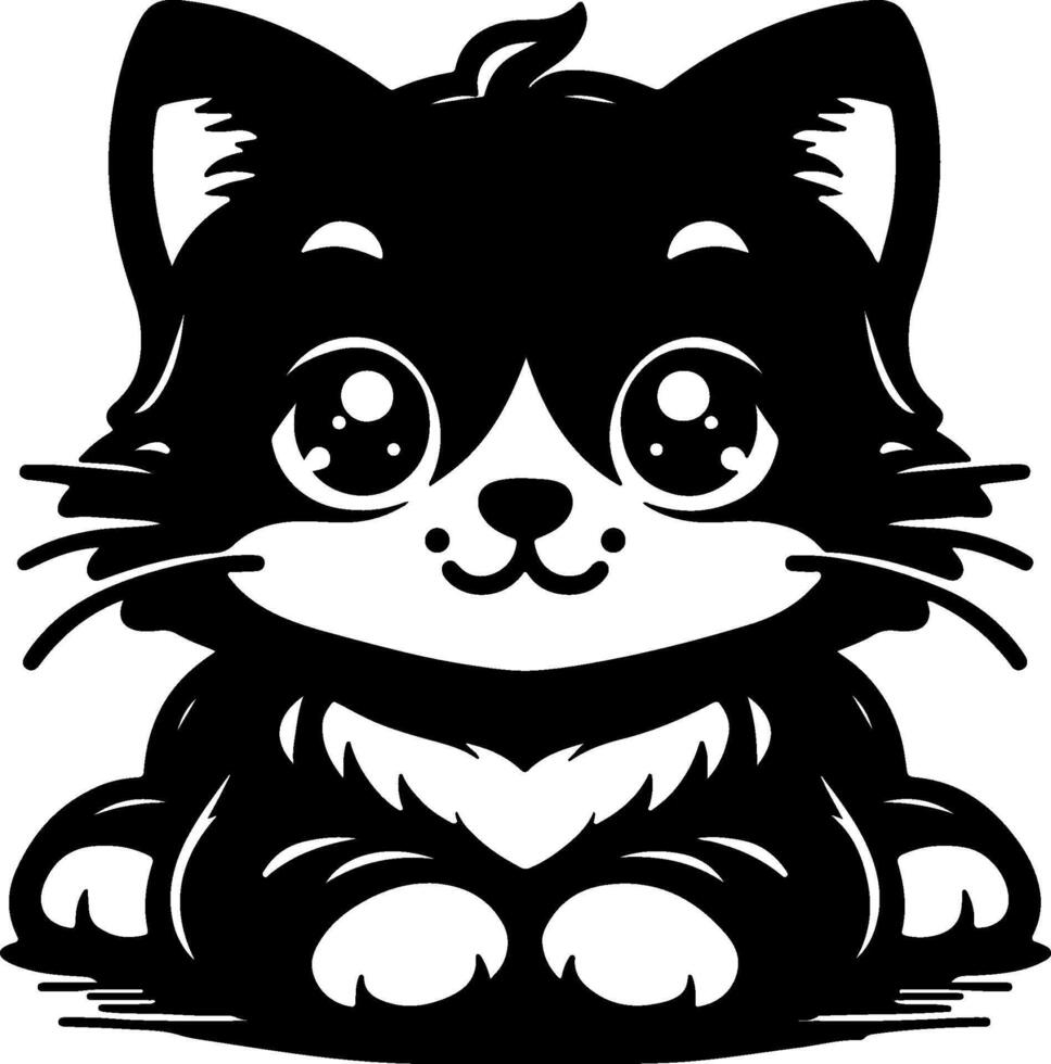 vecteur illustration de mignonne chat