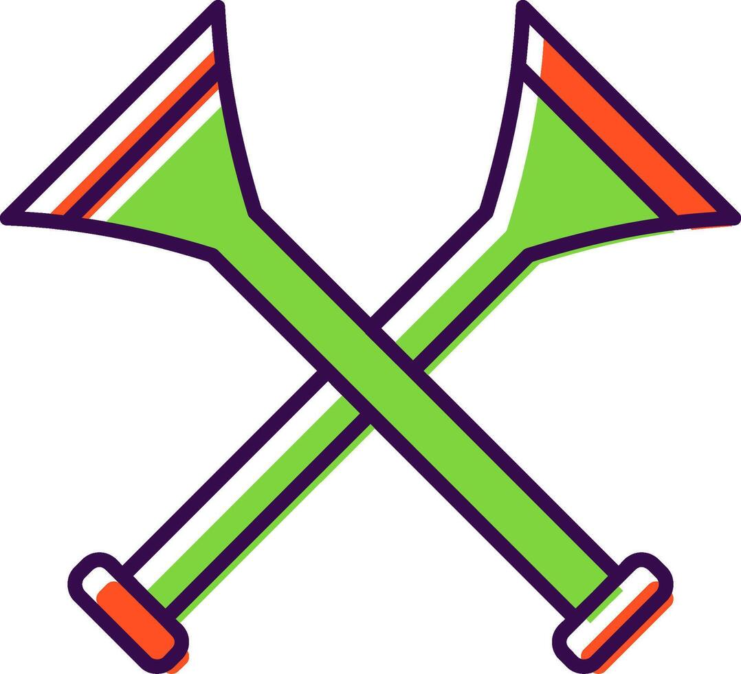 vuvuzela rempli icône vecteur