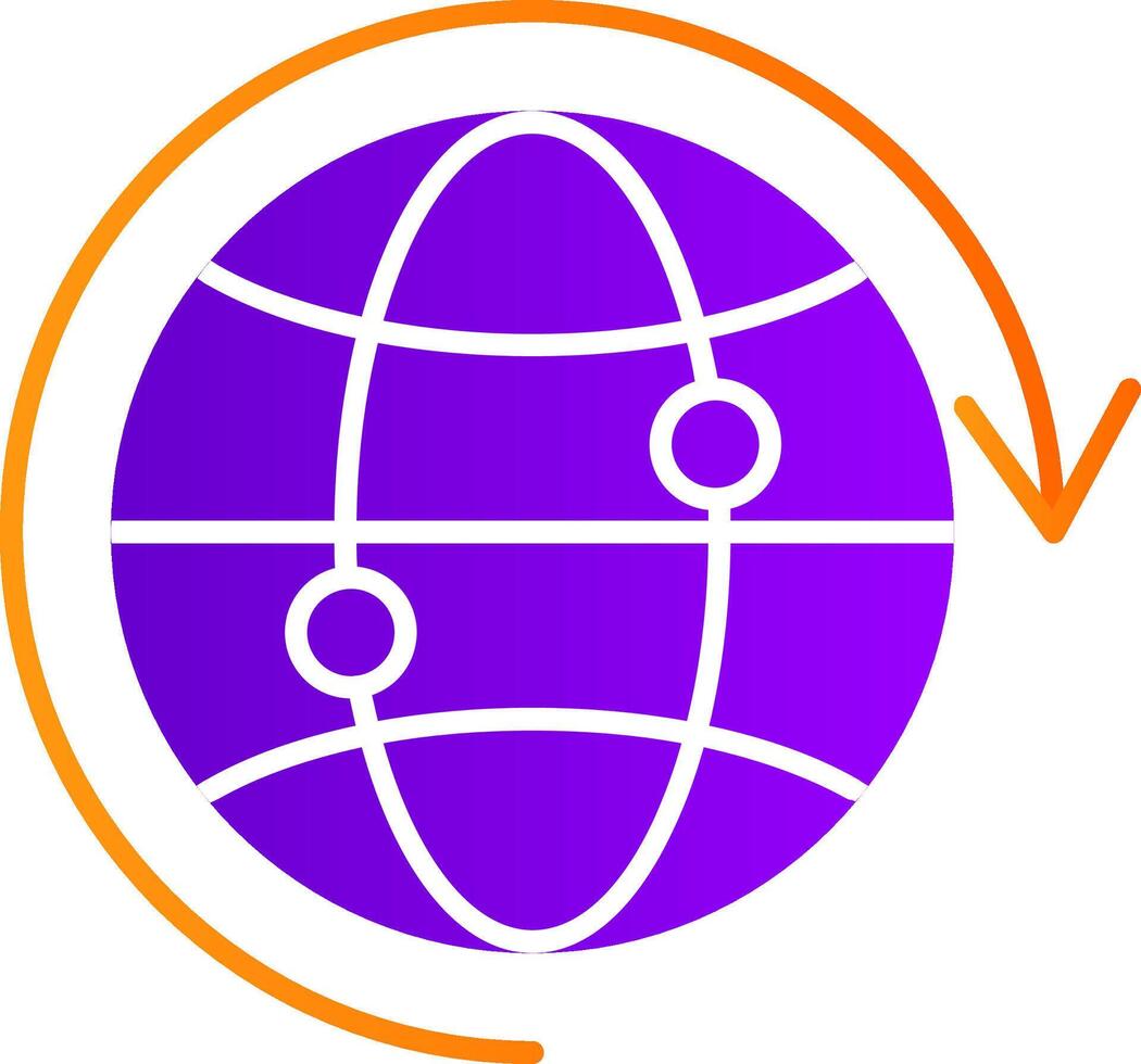 l'Internet plat pente icône vecteur