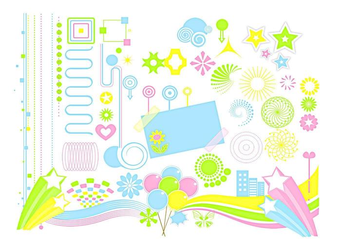 Pack Vector Vector Funky Design