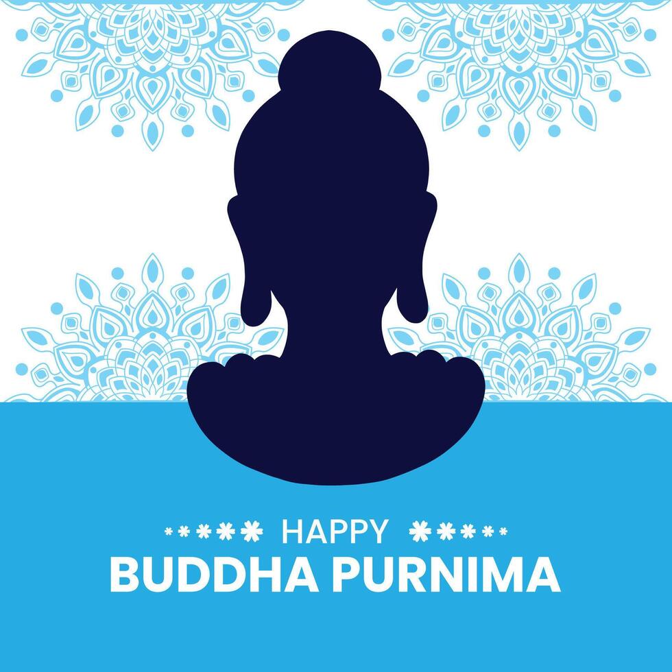 Bouddha jayanti, Bouddha purnima, et Bouddha jour, vesak fête salutation vecteur