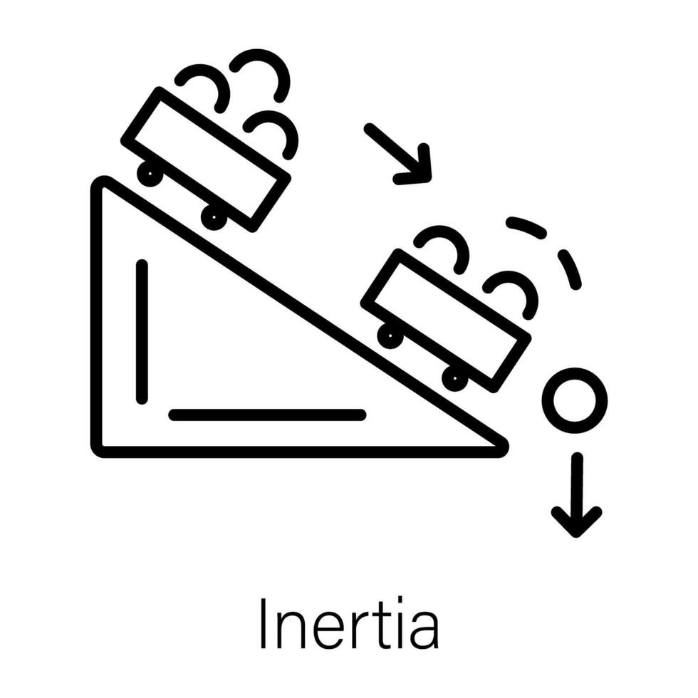 branché inertie concepts vecteur