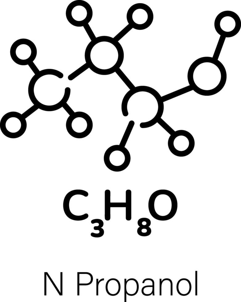 branché n propanol vecteur