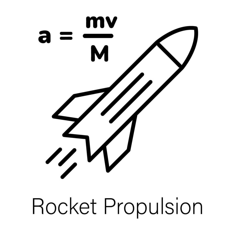 branché fusée propulsion vecteur