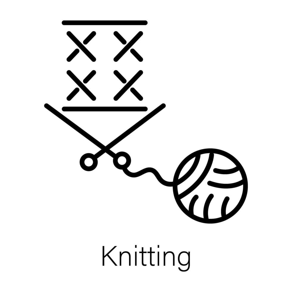 concepts de tricot à la mode vecteur
