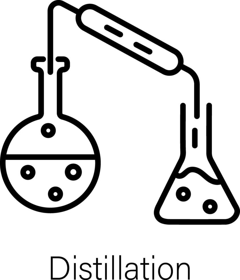 branché distillation concepts vecteur