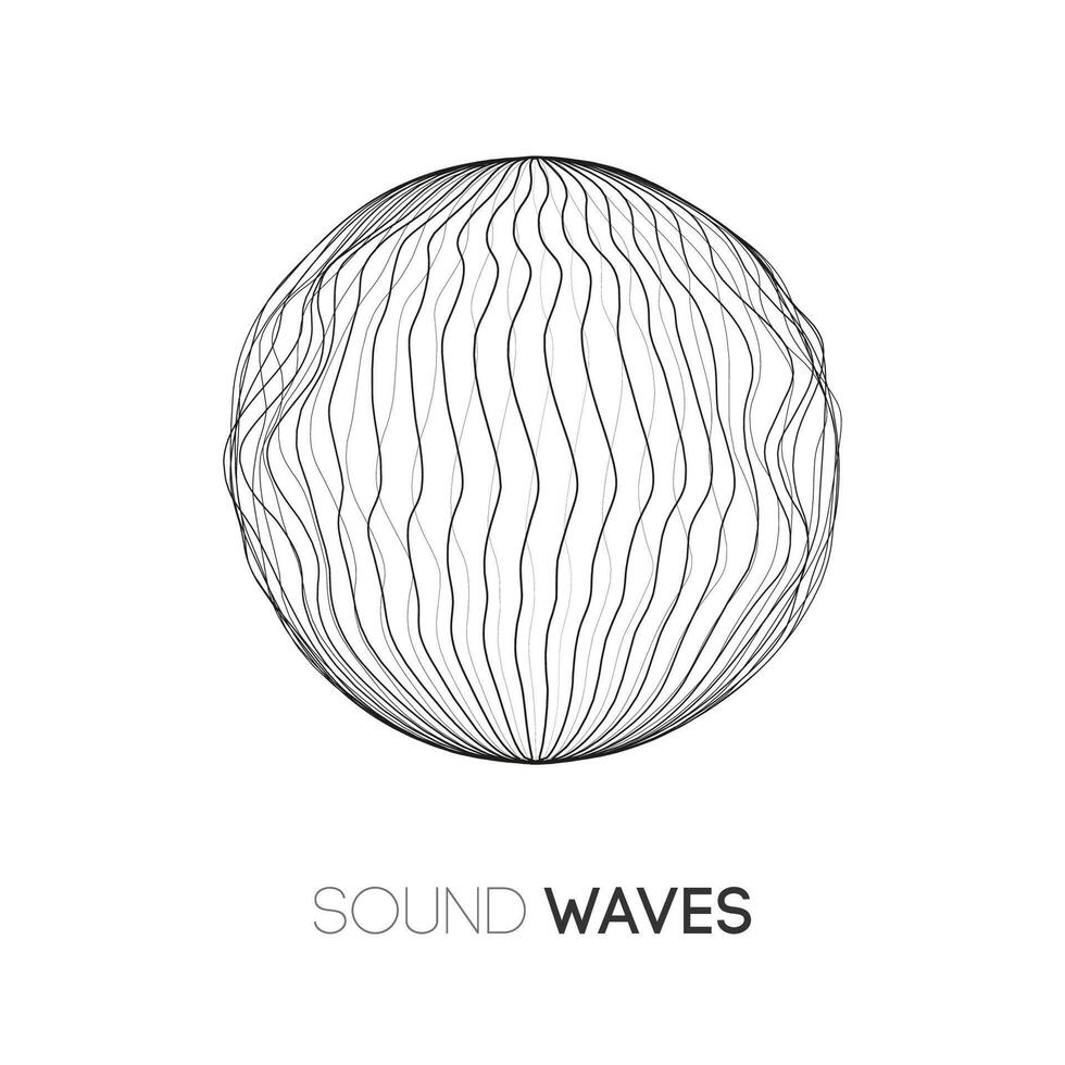 du son vague la musique Contexte. l'audio vagues abstrait impulsion Contexte. vecteur